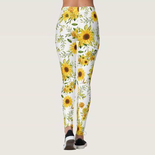 Aquarellblume 8 leggings (Rückseite)