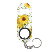 Aquarellblume 8 mini flaschenöffner (Rückseite)