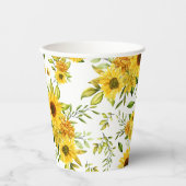 Aquarellblume 8 pappbecher (Vorderseite)
