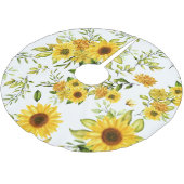 Aquarellblume 8 polyester weihnachtsbaumdecke (Schrägansicht)