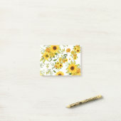 Aquarellblume 8 post-it klebezettel (Auf Schreibtisch)