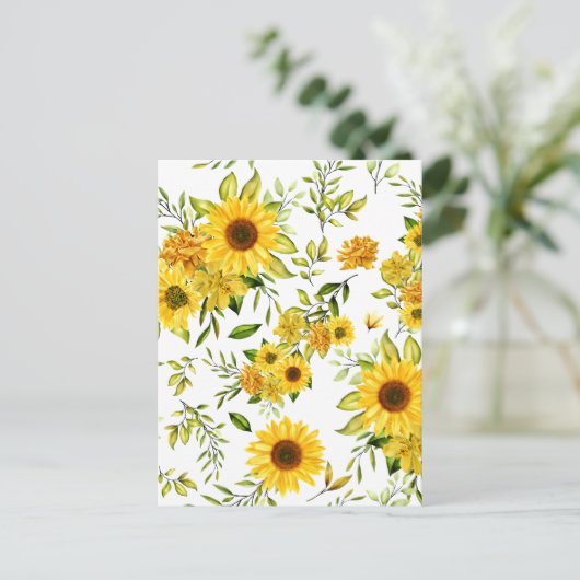 Aquarellblume 8 postkarte (Stehend Vorderseite)