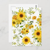 Aquarellblume 8 postkarte (Vorne/Hinten)