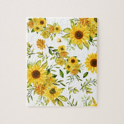 Aquarellblume 8 puzzle (Vertikal)