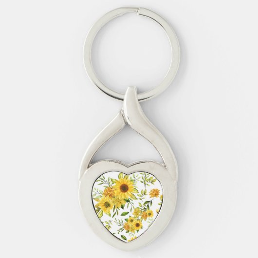 Aquarellblume 8 schlüsselanhänger (Vorderseite)