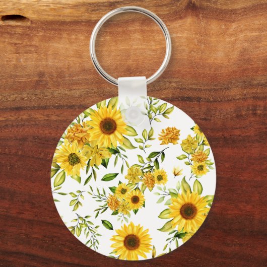 Aquarellblume 8 schlüsselanhänger (Vorderseite)