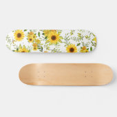 Aquarellblume 8 skateboard (Horizontal)