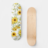 Aquarellblume 8 skateboard (Vorderseite)