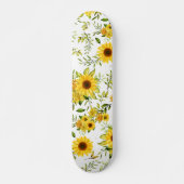 Aquarellblume 8 skateboard (Vorne)