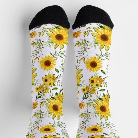 Aquarellblume 8 socken (Oben)