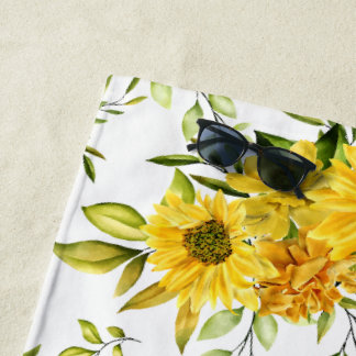 Aquarellblume 8 strandtuch