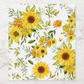 Aquarellblume 8 weinetikett (Einzelnes Label)