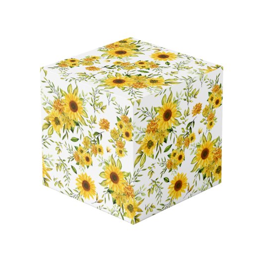 Aquarellblume 8 würfel (Rückseite Schrägansicht)