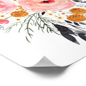 Aquarellblume 8x10 Poster Print (Ecke)