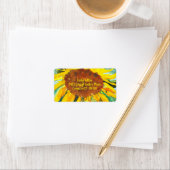 Aquarellblume Adressaufkleber (Insitu)