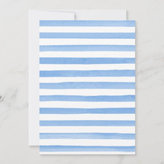 Aquarellblume Arktische Rentierdusche Einladung (Rückseite)