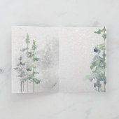 Aquarellblume auf der Klippe Karte (Innenseite)