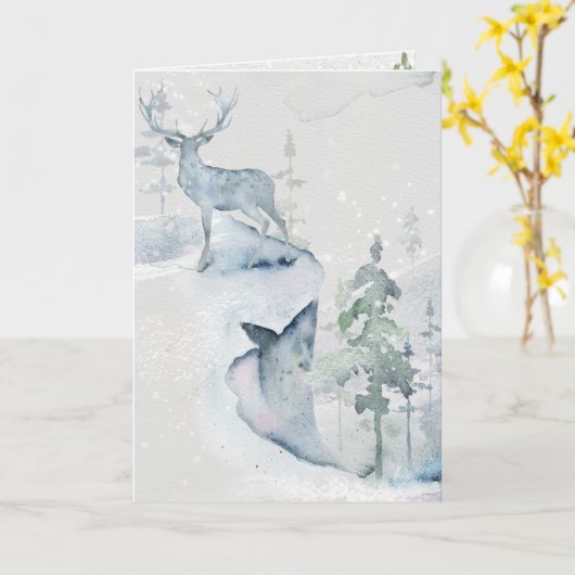 Aquarellblume auf der Klippe Karte (Gelbe Blume)