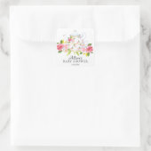 Aquarellblume BABY Tee Party Umschlag Aufkleber (Tasche)