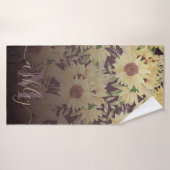 Aquarellblume Badehandtuch (Badehandtuch)