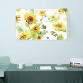 Aquarellblume Banner (Messeveranstaltung)