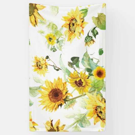 Aquarellblume Banner (Vertikal)