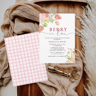 Aquarellblume Berge Liebe Brautparty Einladung