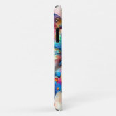 Aquarellblume Blütenblume Blume Blau Rosa Case-Mate iPhone Hülle (Hinten/Rechts)