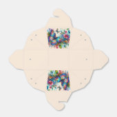 Aquarellblume Blütenblume Blume Blau Rosa Geschenkschachtel (Ungefaltet)