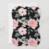 Aquarellblume Bohemisch Bird's Nest Baby Shower Einladung (Rückseite)