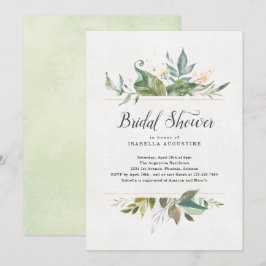 Aquarellblume Brautdusche Einladung