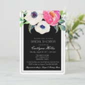 Aquarellblume Brautdusche Einladung (Stehend Vorderseite)