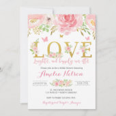 Aquarellblume Brautparty einladen Einladung (Vorderseite)