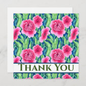 Aquarellblume Dankeschön Karte (Vorne/Hinten)
