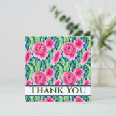 Aquarellblume Dankeschön Karte (Stehend Vorderseite)