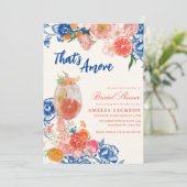 Aquarellblume Das ist ein weiteres Brautparty Einladung (Stehend Vorderseite)