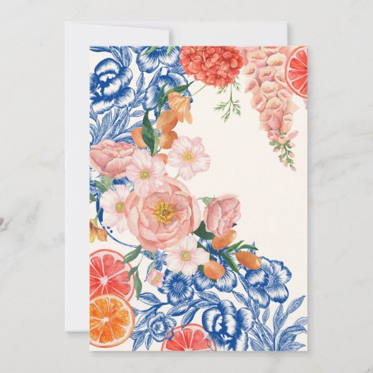 Aquarellblume Das ist ein weiteres Brautparty Einladung (Rückseite)