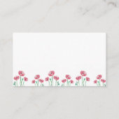 Aquarellblume Datum Ideen Nacht \ Datum jar Begleitkarte (Rückseite)