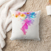 Aquarellblume dekorative Kissen (Decke)