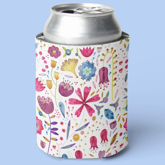 Aquarellblume Dosenkühler