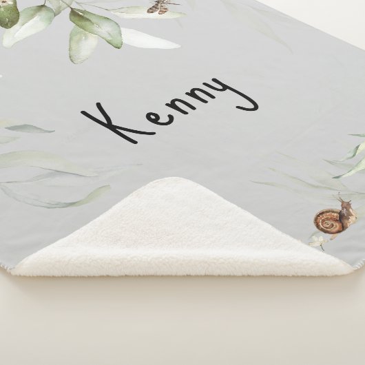 Aquarellblume Drop Baby Boy Kleiner Sherpadecke (3/4)