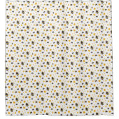 Aquarellblume Duschvorhang (Vorderseite)