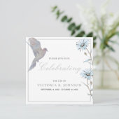 Aquarellblume Einladung (Stehend Vorderseite)