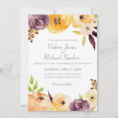 Aquarellblume Einladung (Vorderseite)
