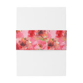 Aquarellblume Einladungsbanderole (Rückseitenbeispiel)