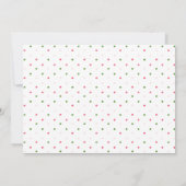 Aquarellblume Eins Geburtstag mit Foto Einladung (Rückseite)