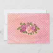 Aquarellblume Erste heilige Kommune Vielen Dank Dankeskarte (Rückseite)