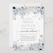 Aquarellblume Etwas Blaues Brautparty Einladung (Vorderseite)