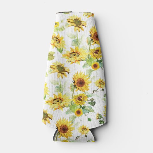 Aquarellblume Flaschenkühler (Vorderseite)