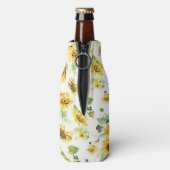 Aquarellblume Flaschenkühler (Flasche Rückseite)